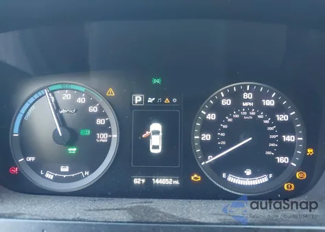 2016 Hyundai Sonata Hybrid Se из США, поврежденный, VIN KMHE24L16GA012388